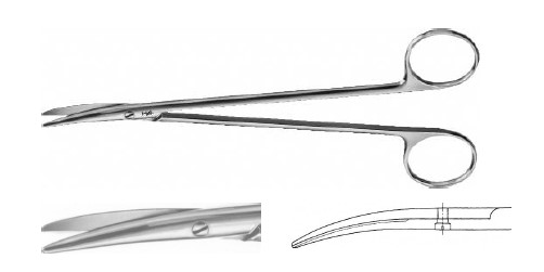 ТОННІС-АДСОН НОЖИЦІ СУПЕРДЕЛ. ВИГНУТІ 175MM